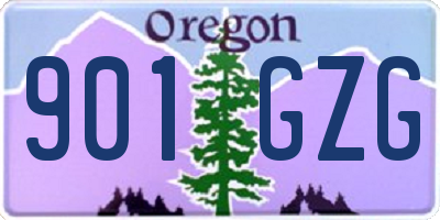 OR license plate 901GZG