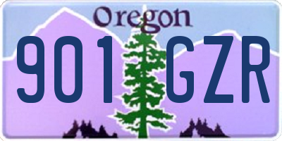 OR license plate 901GZR