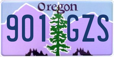 OR license plate 901GZS