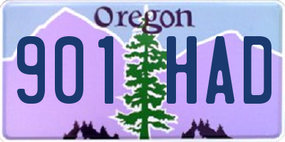 OR license plate 901HAD