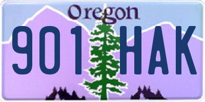 OR license plate 901HAK
