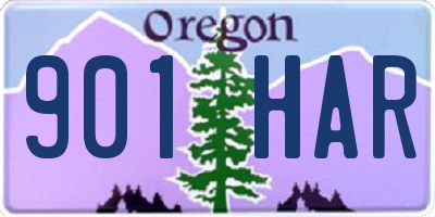 OR license plate 901HAR