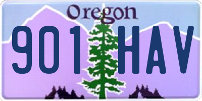OR license plate 901HAV