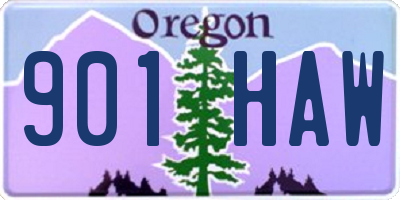 OR license plate 901HAW