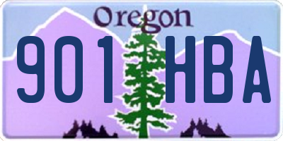 OR license plate 901HBA
