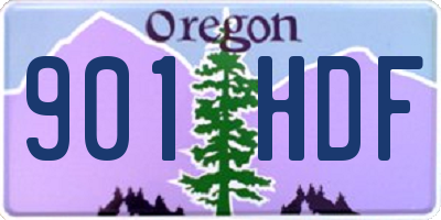 OR license plate 901HDF
