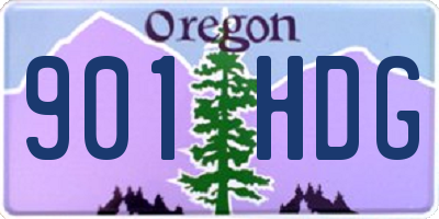 OR license plate 901HDG