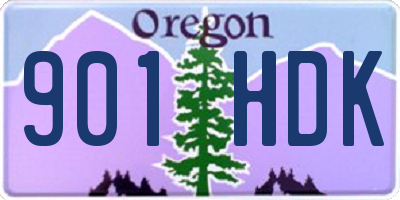 OR license plate 901HDK