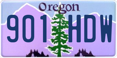 OR license plate 901HDW
