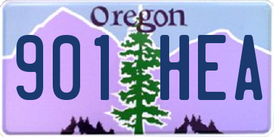 OR license plate 901HEA