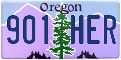 OR license plate 901HER
