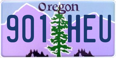 OR license plate 901HEU