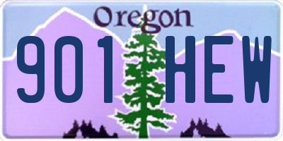 OR license plate 901HEW