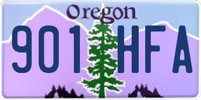 OR license plate 901HFA