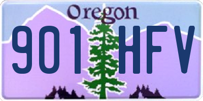 OR license plate 901HFV