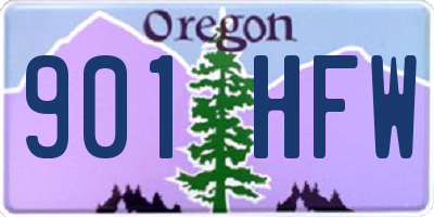 OR license plate 901HFW