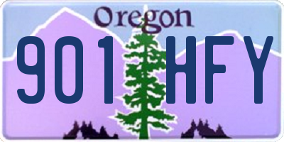 OR license plate 901HFY