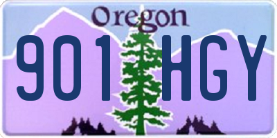 OR license plate 901HGY