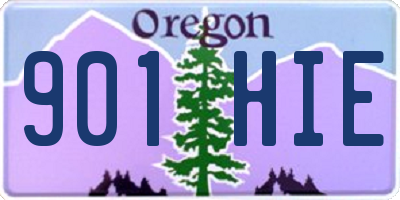 OR license plate 901HIE