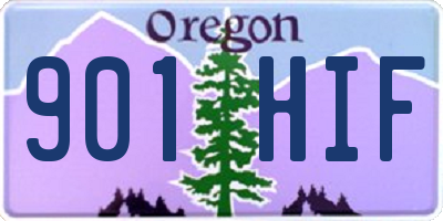 OR license plate 901HIF