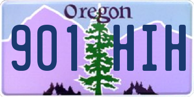 OR license plate 901HIH