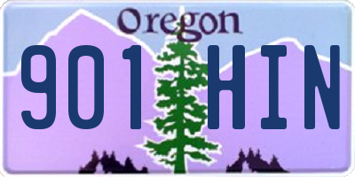 OR license plate 901HIN