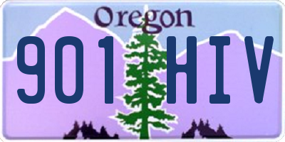 OR license plate 901HIV