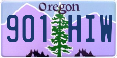 OR license plate 901HIW