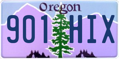 OR license plate 901HIX