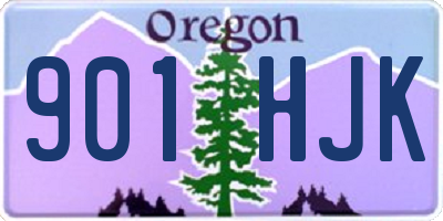 OR license plate 901HJK