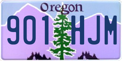 OR license plate 901HJM
