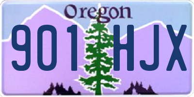 OR license plate 901HJX