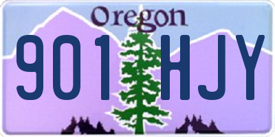 OR license plate 901HJY