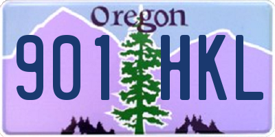 OR license plate 901HKL