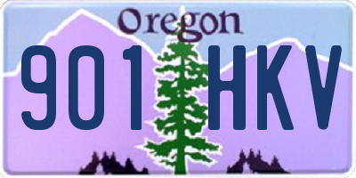 OR license plate 901HKV