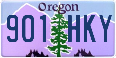 OR license plate 901HKY