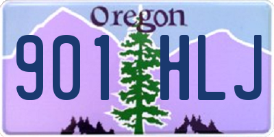 OR license plate 901HLJ