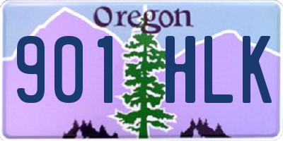 OR license plate 901HLK