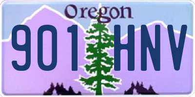 OR license plate 901HNV
