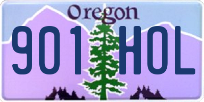 OR license plate 901HOL