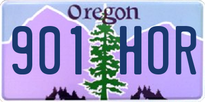 OR license plate 901HOR