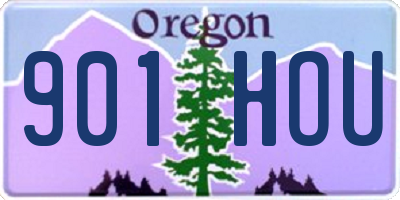 OR license plate 901HOU