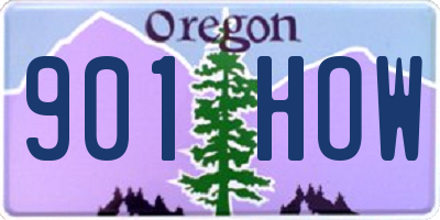 OR license plate 901HOW