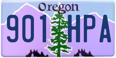 OR license plate 901HPA
