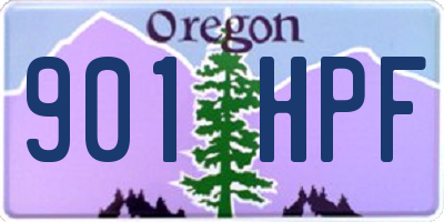 OR license plate 901HPF