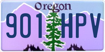 OR license plate 901HPV