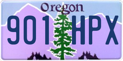 OR license plate 901HPX