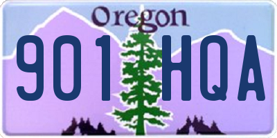OR license plate 901HQA