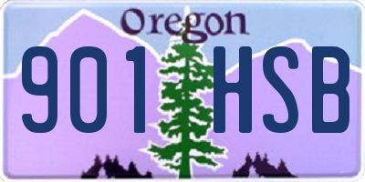 OR license plate 901HSB