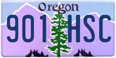 OR license plate 901HSC